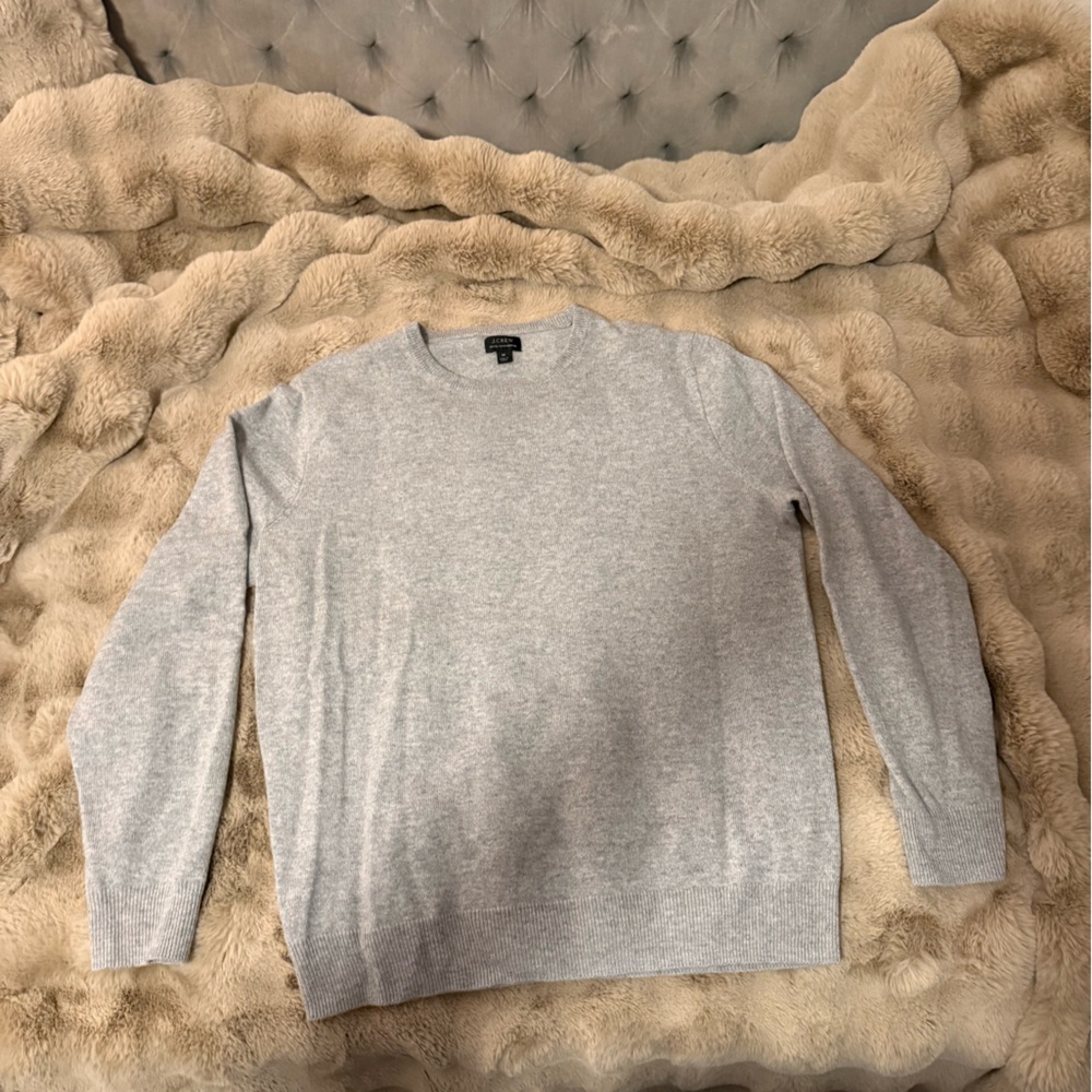 JCREW 100% Cashmere Grey Sweater